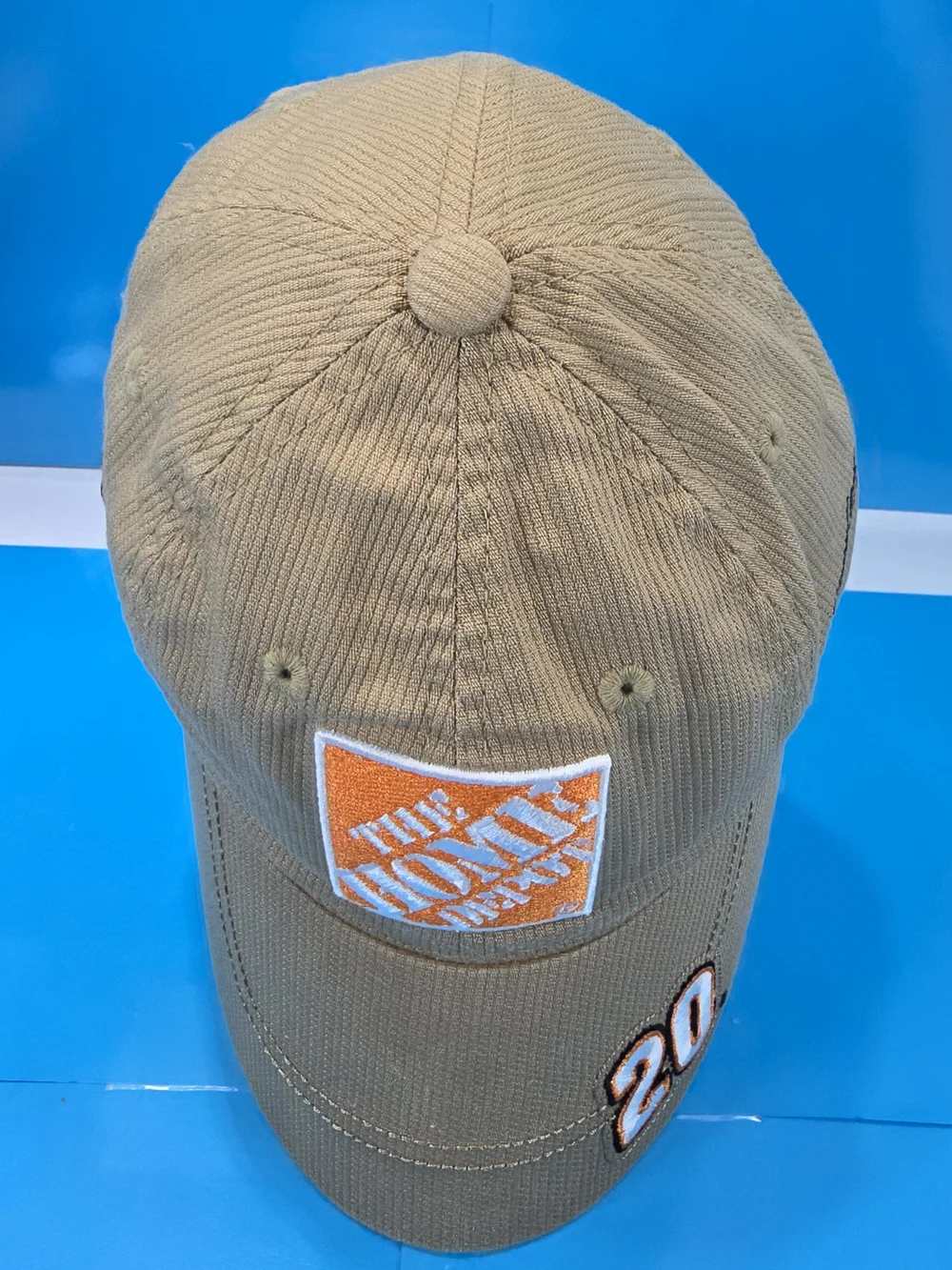 Home Depot Joe Gibbs Racing NASCAR #20 Beige Strapback Hat